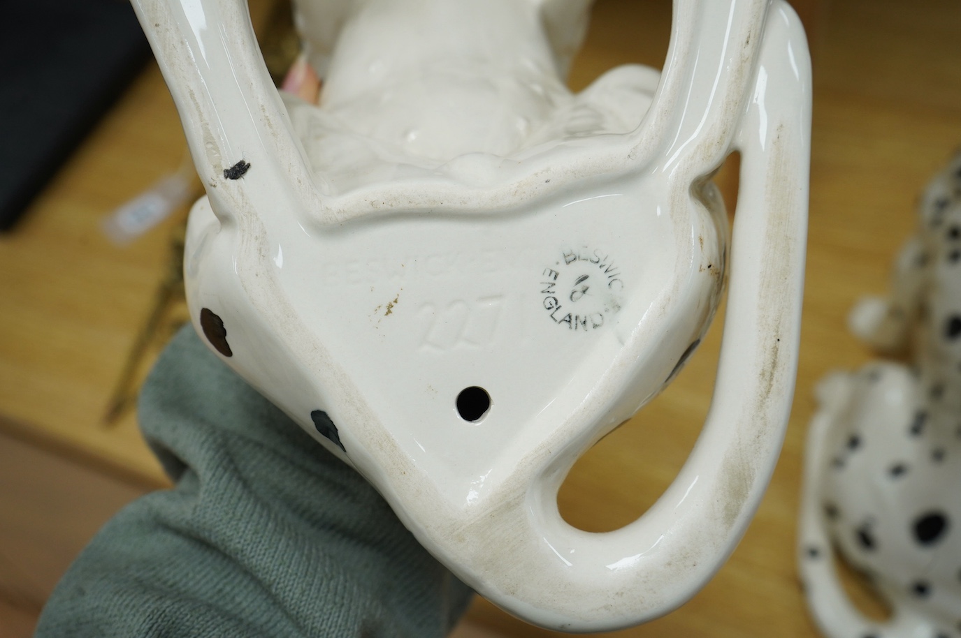 Two Beswick recumbent Dalmations, model numbers 2271, 34cm. Condition - good